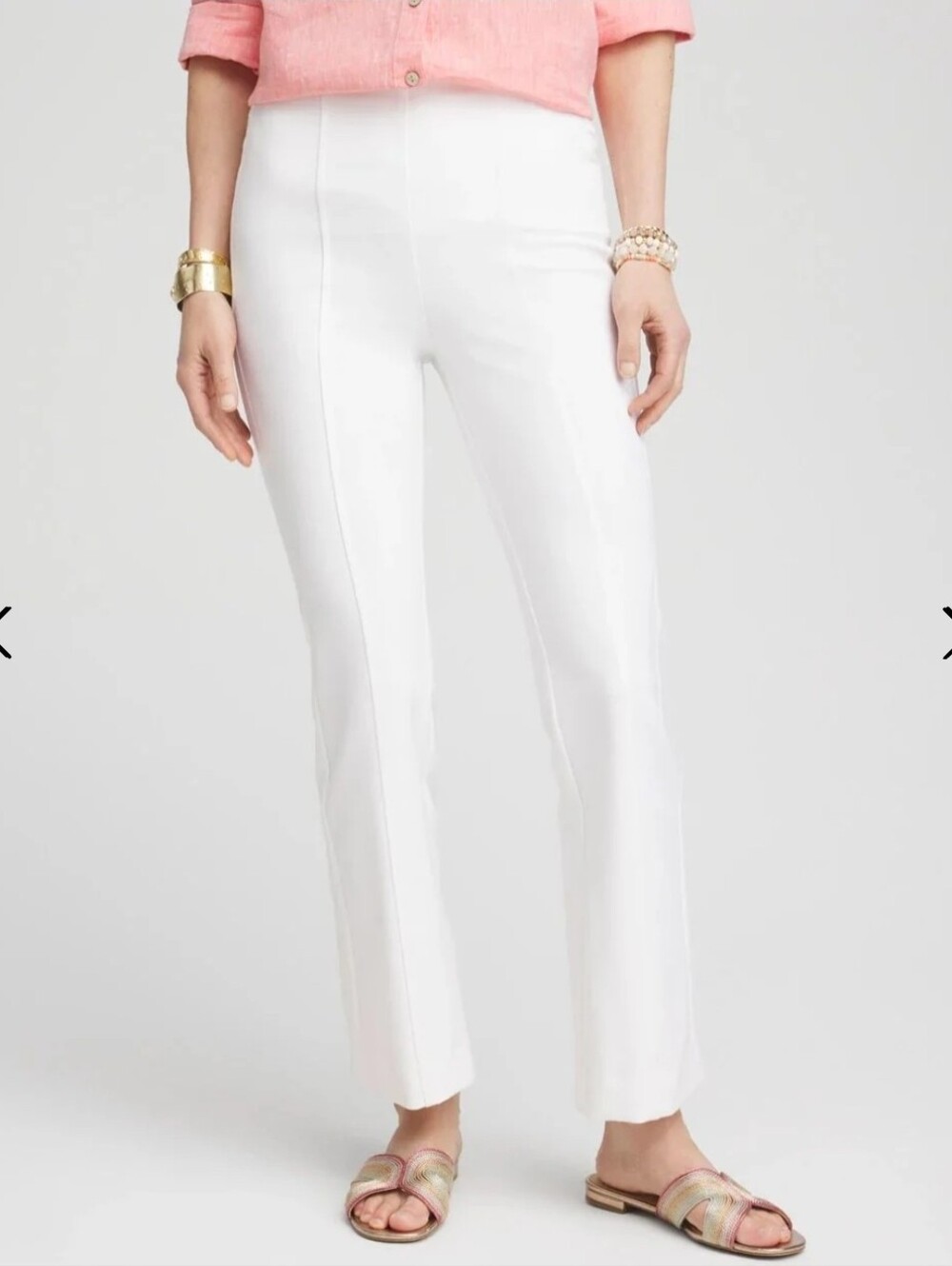 Chico's lightweight Juliet Flared Ankle Pants, size 1 (8)